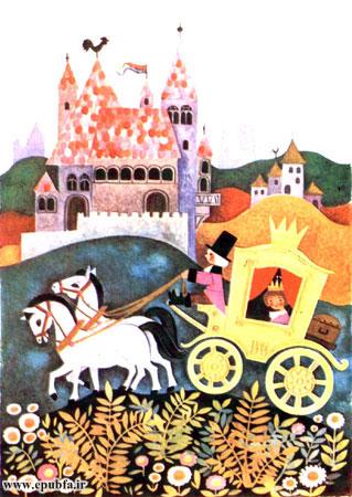 شد شاهزادهی جوان سوار بر کالسکهی خود شد و بهطرف شهرهای اطراف، به حرکت درآمد.